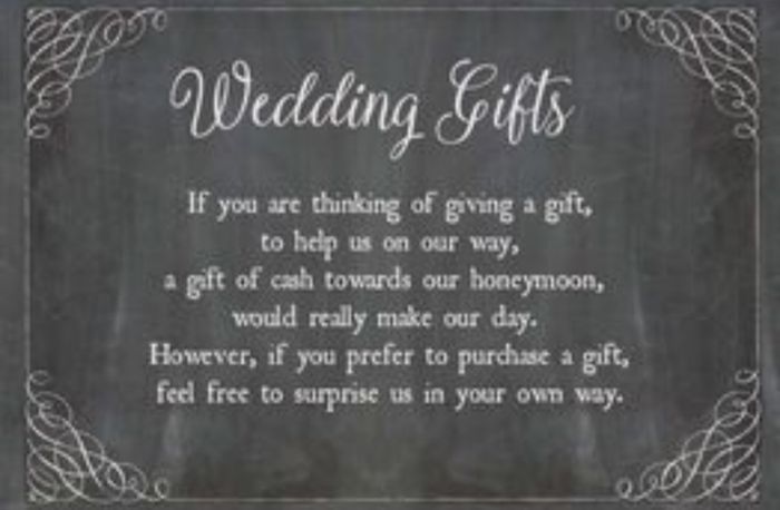 Registry and honeymoon fund 1