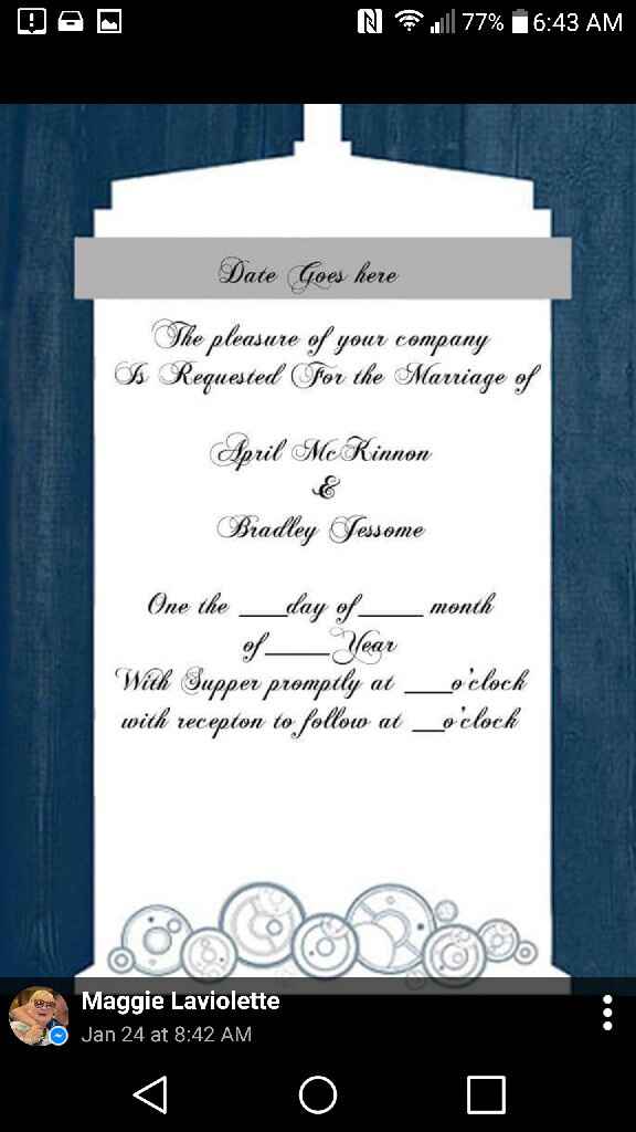 Show off your wedding invitations! - 1
