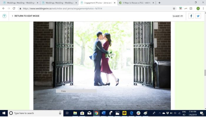How it appears on the website