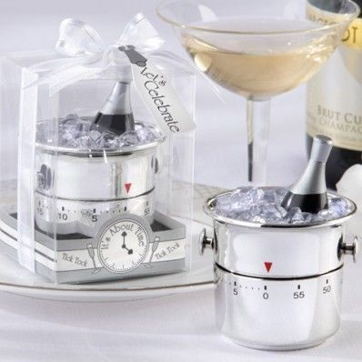 or a cute kitchen timer champagne bucket