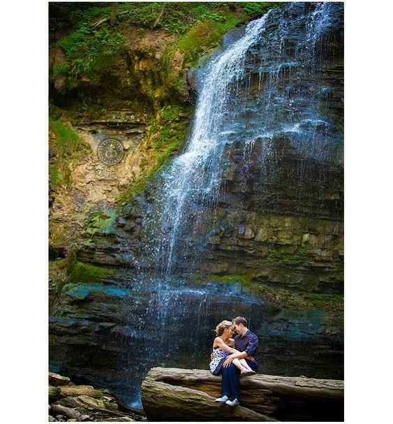 I'm thinking of a waterfall for our engagement photo.