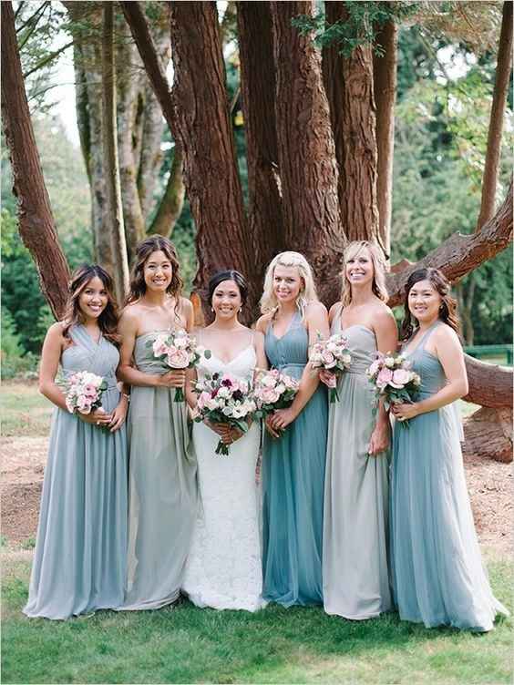 Mismatched Bridesmaids