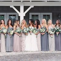Mismatched Bridesmaids