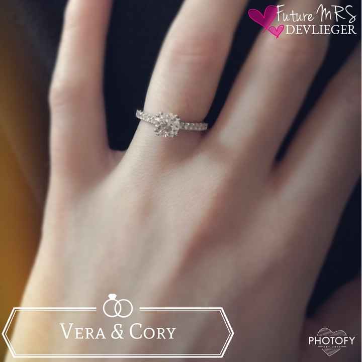 What colour is the stone on your engagement ring? - 1