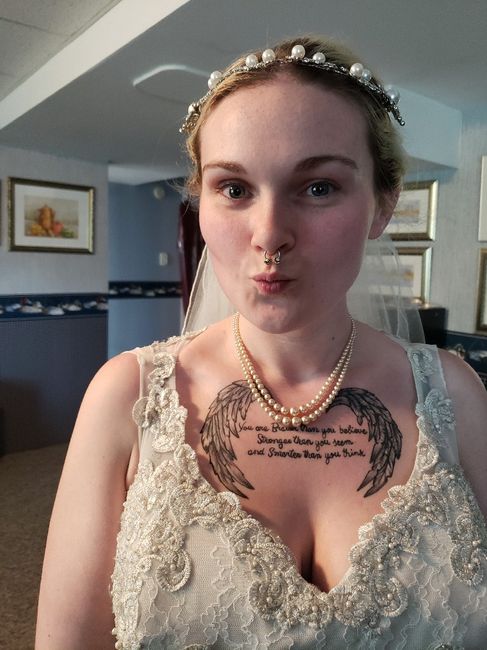 Tattoos on Bride 6