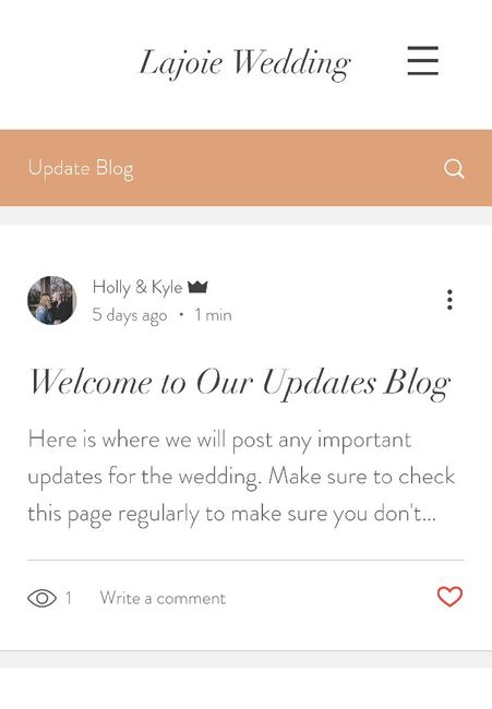 Show off your Wedding website 5