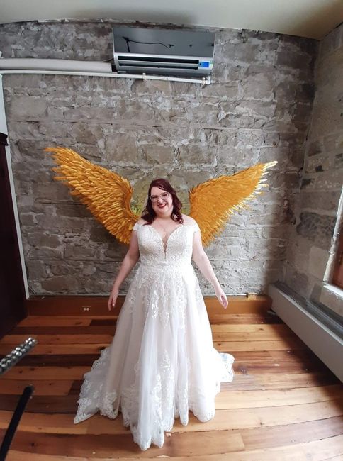 A bridal angel!