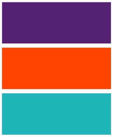 Plum, Orange, Teal
