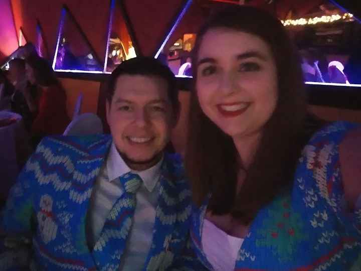 About a year and 9 months into our relationship, and just under a year engaged in this one!