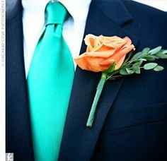 Teal tie