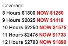 pricing for photography