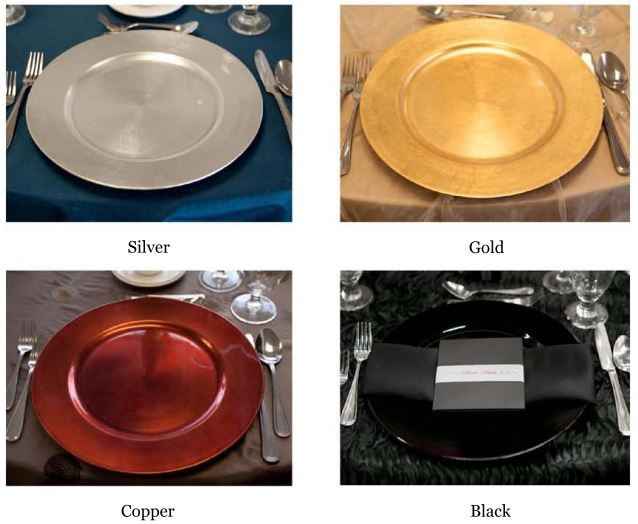 Charger Plate Options