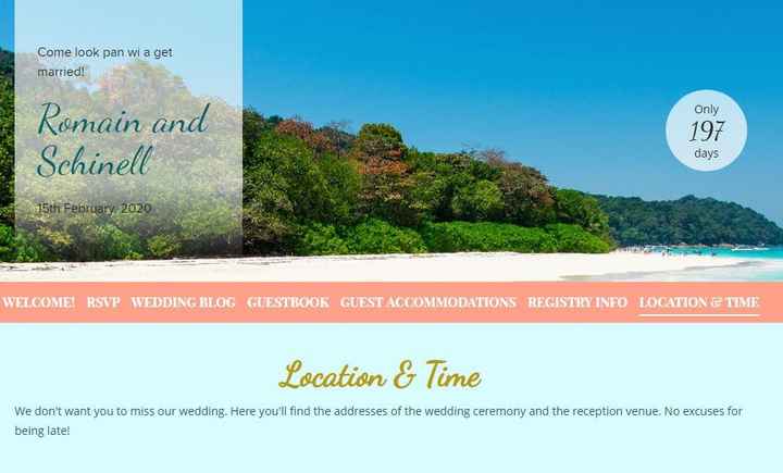 WeddingWebsite Schinell