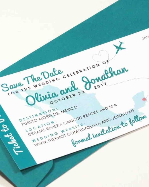 Details Card with Save the Date for Destination wedding 4