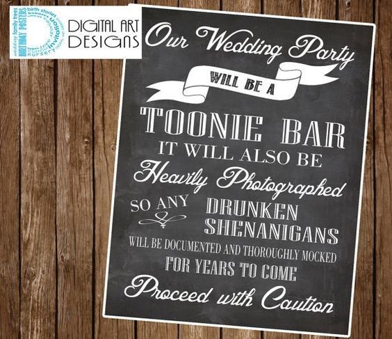 Toonie Bar Sign