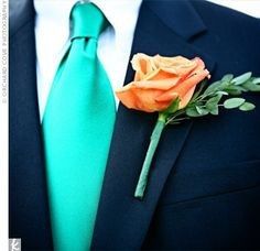Teal tie