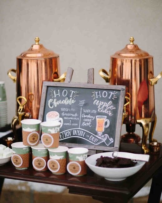 Hot Chocolate & Hot Apple Cider Bar
