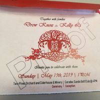 I made so  many versions of the invitation and settled with this. 