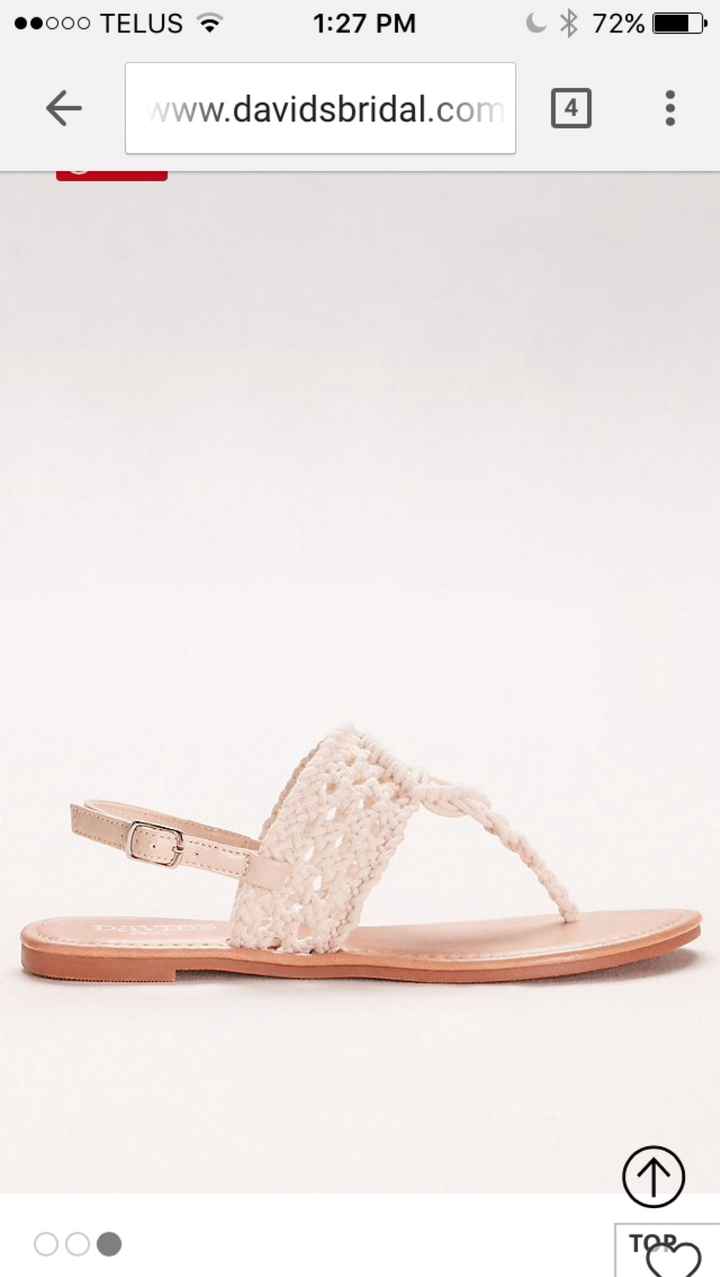 Summertime = sandal time! Who is wearing sandals on their wedding day? - 1