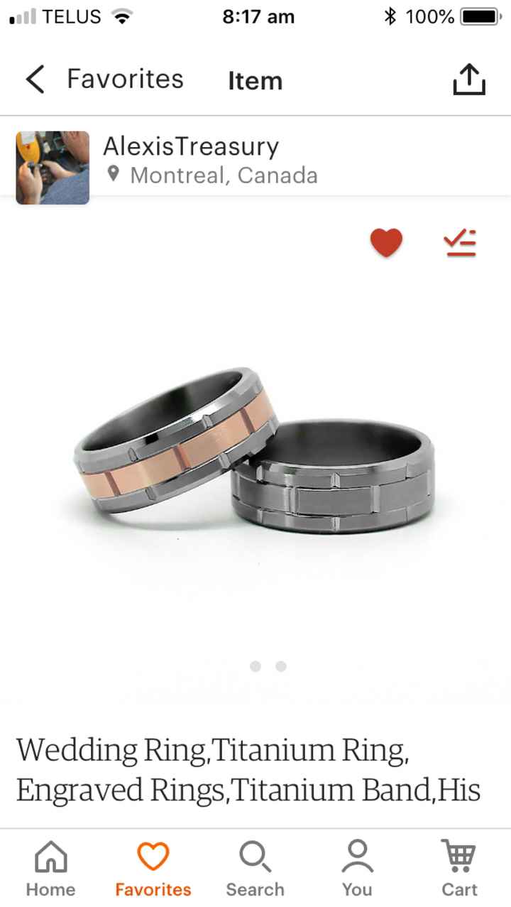 Wedding bands for the men! - 1