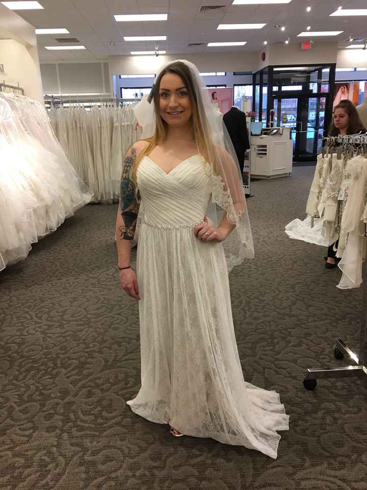 What was the first wedding outfit you tried on? - 1