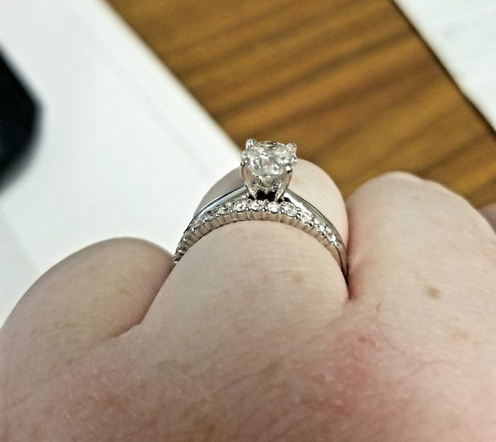 Bought my wedding band yesterday, getting more and more excited! 2