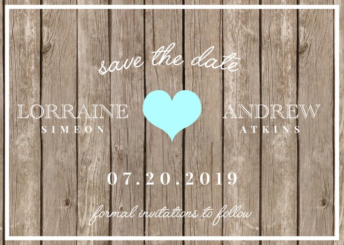 Save the dates - photo or no photo? 3