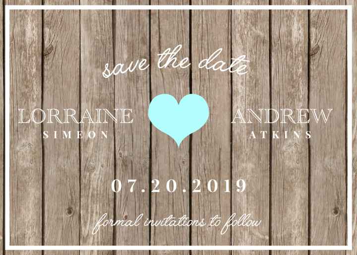 Save the dates - photo or no photo? - 1