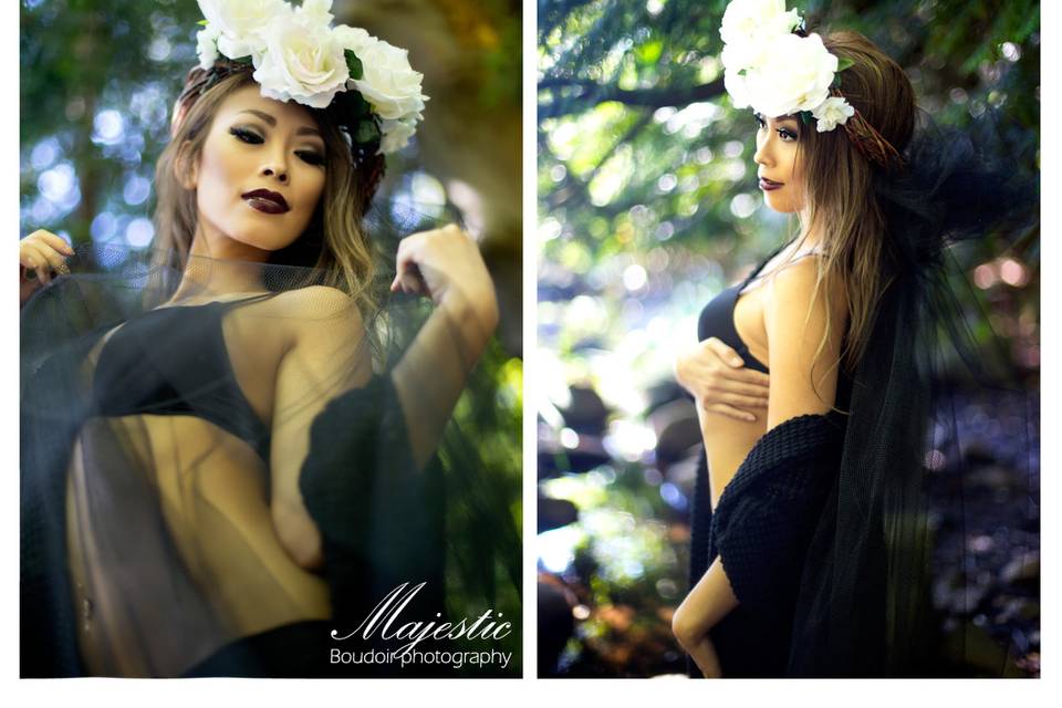 Editoria Boudoir hair & makeup