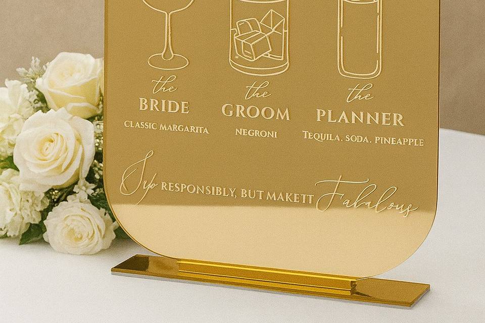 Custom Drink Signage