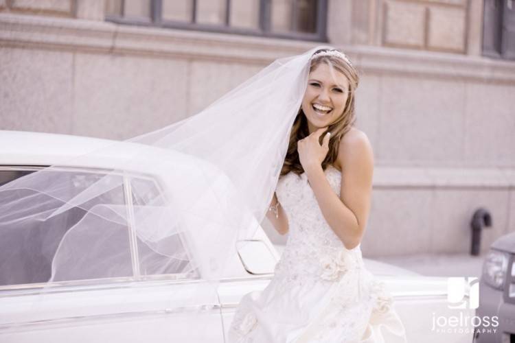 Ecstatic bride