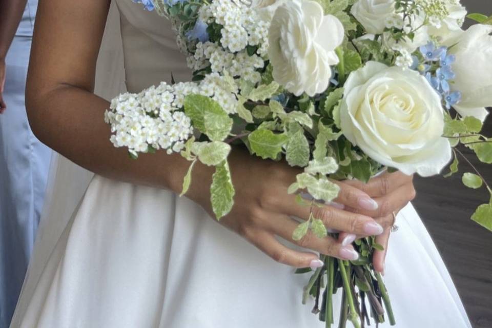 Pretty in blue bouquet