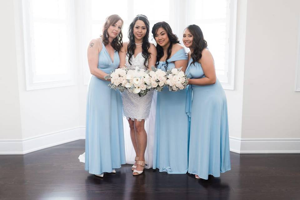 Bride & bridesmaids