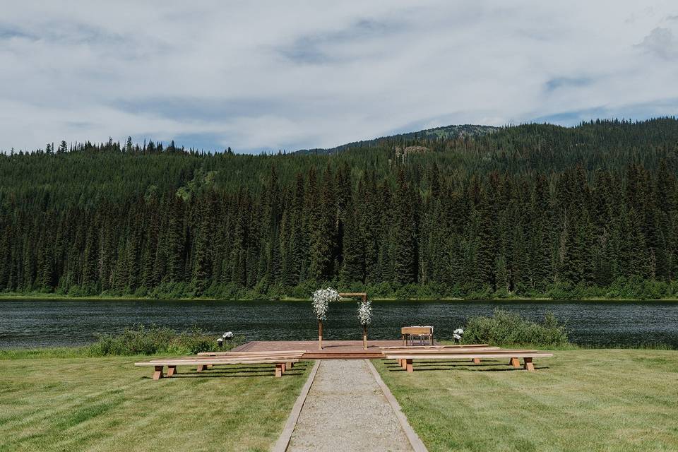 Lakeside walkway