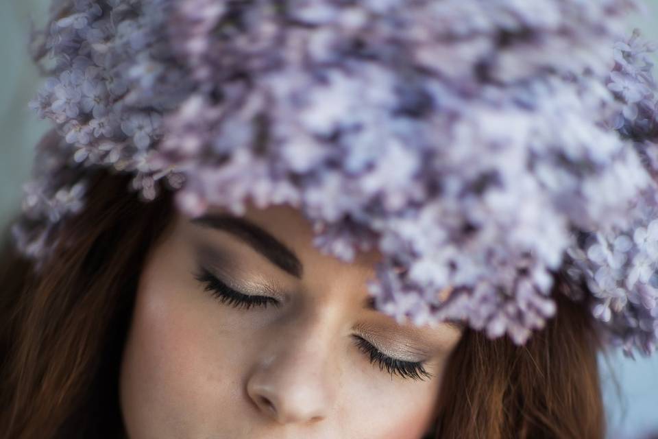 Bridal makeup and hair