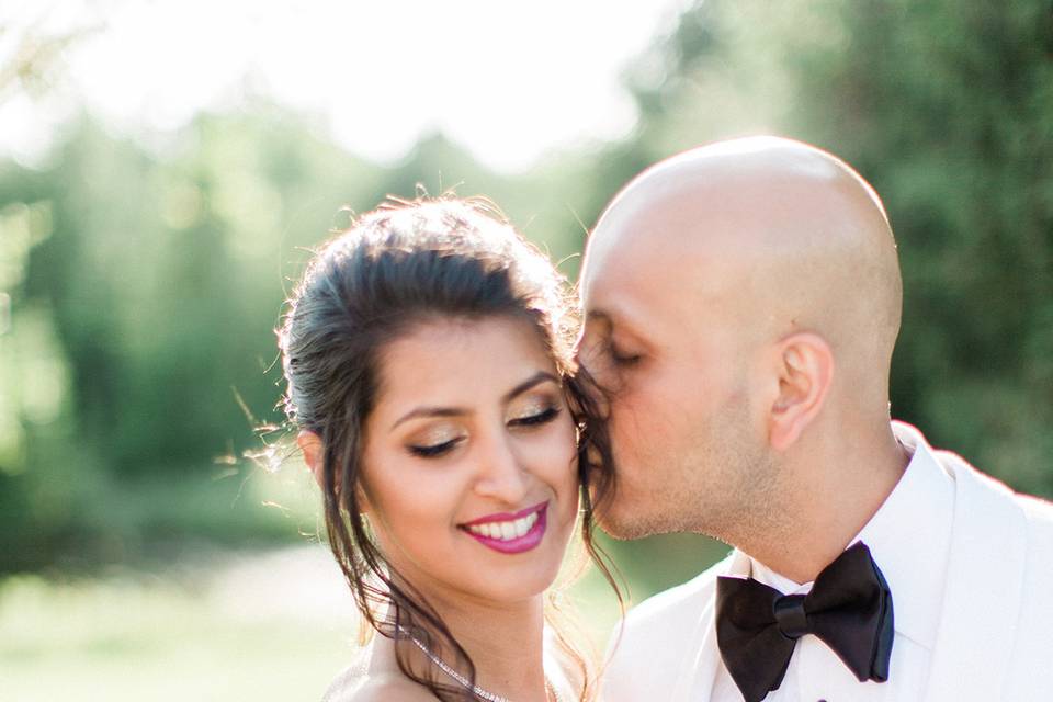 Bride makeup & hair