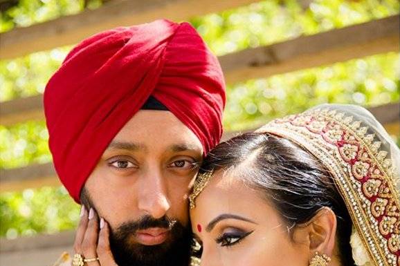 Ajax, Ontario Indian wedding couple, wedding photographer