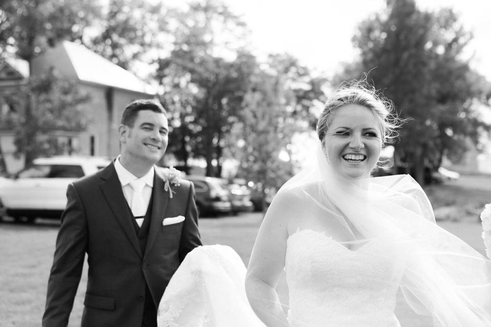 Candid bride and groom photos