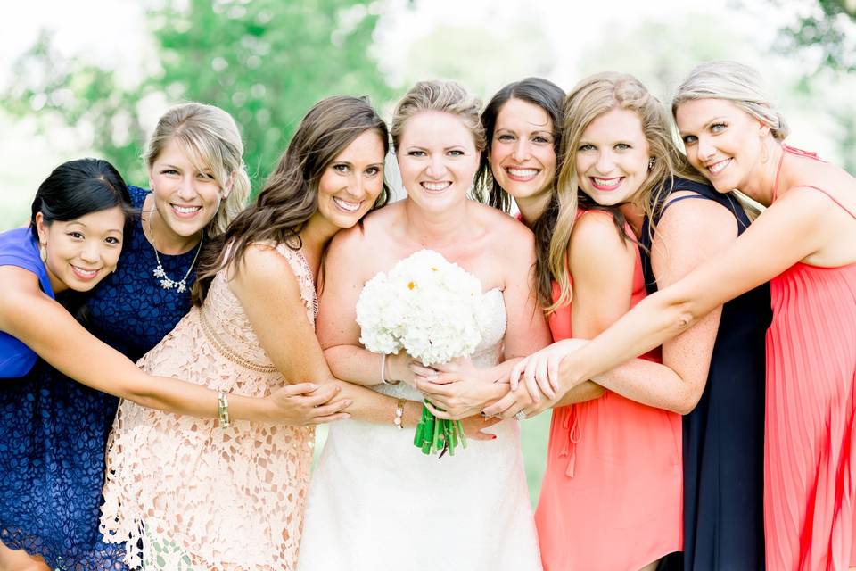 Bride with her fave ladies!