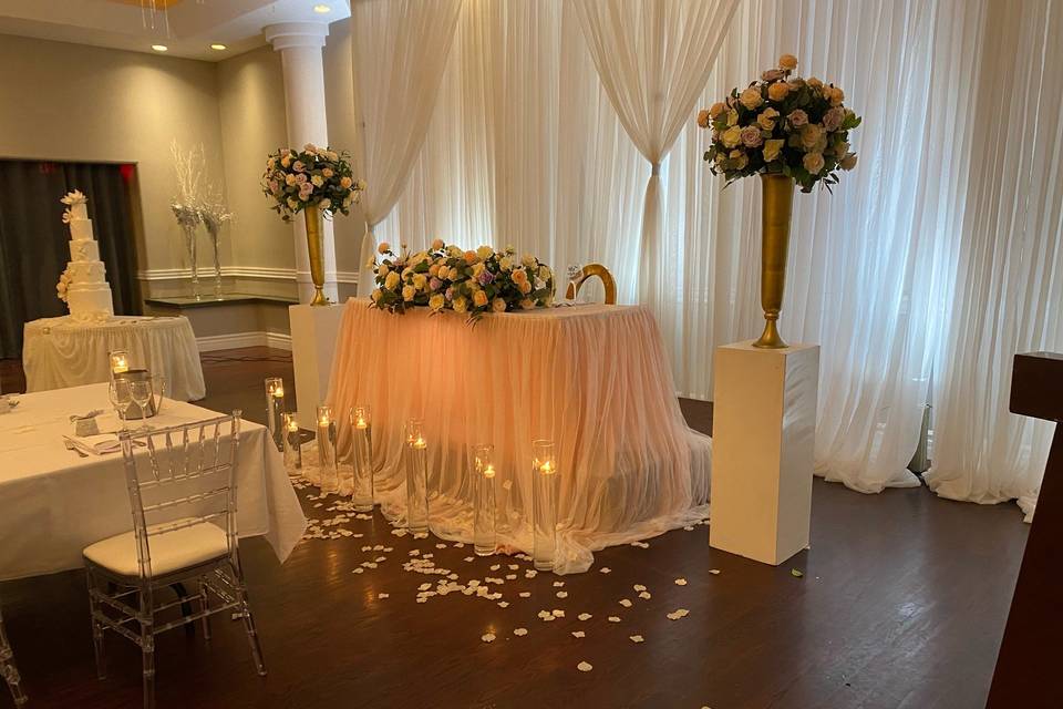 Reception decoration