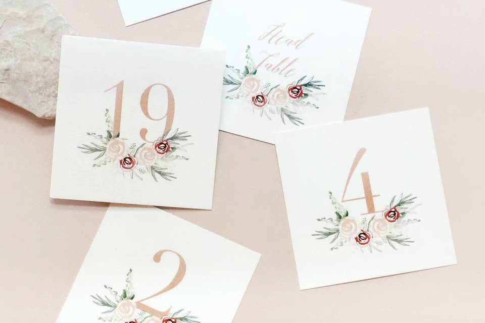 Table Numbers