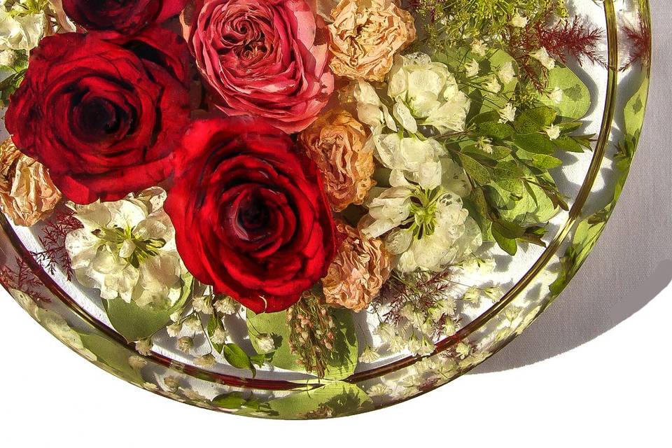 Preserved Roses in Resin