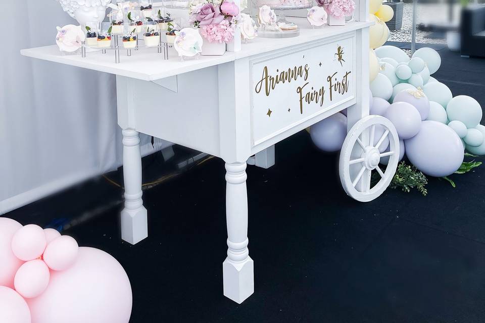 Birthday Dessert Cart