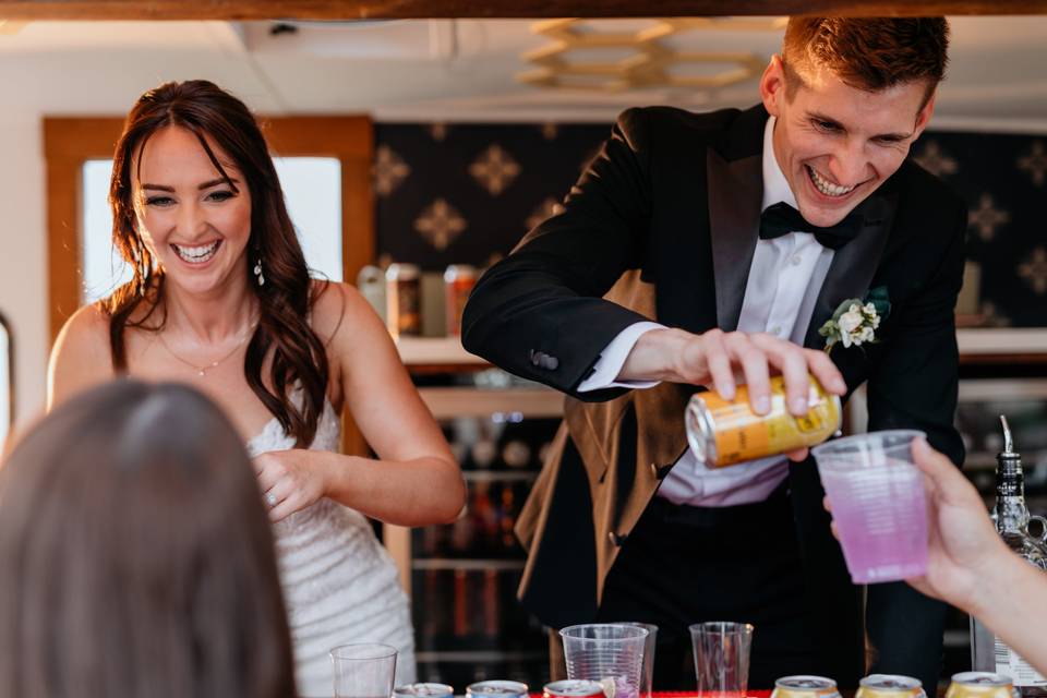 Bride & Groom getting silly!