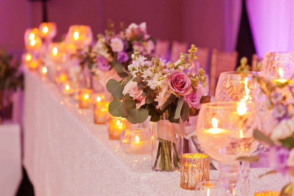 Candle Lit Head Table