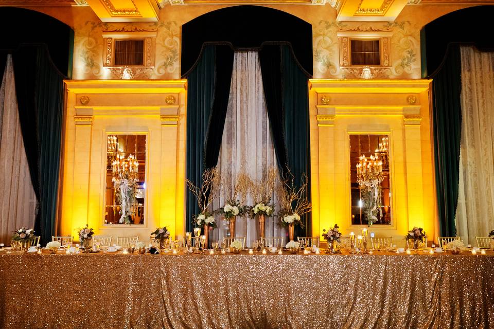 Sequin Head Table