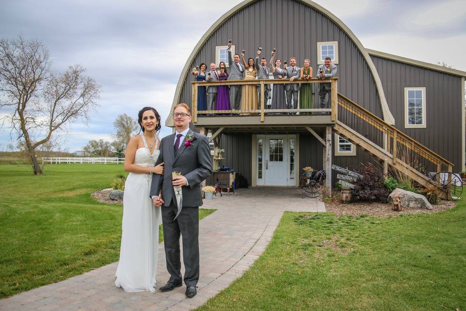 St Andrews, Manitoba wedding couple