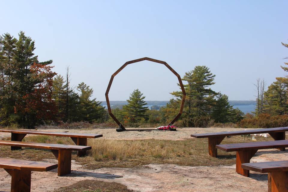 Decagon cerremony arch