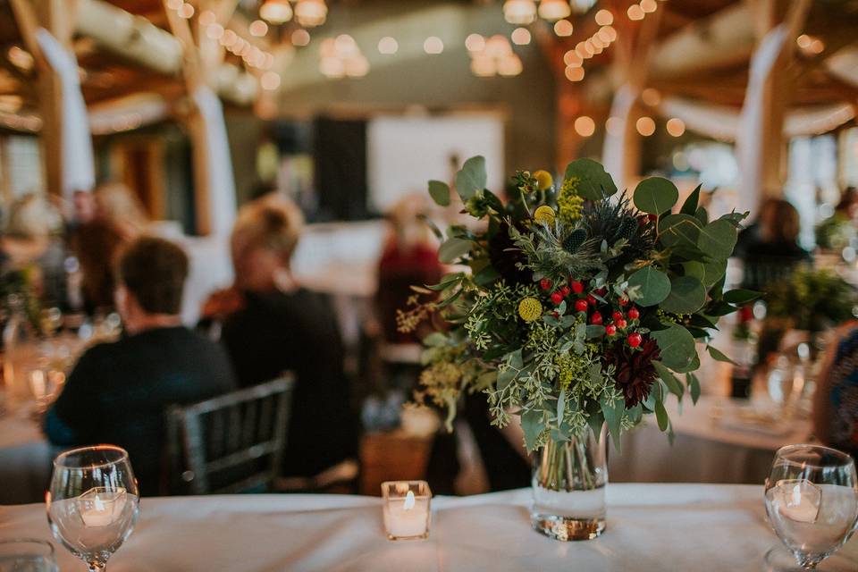 Reception decor