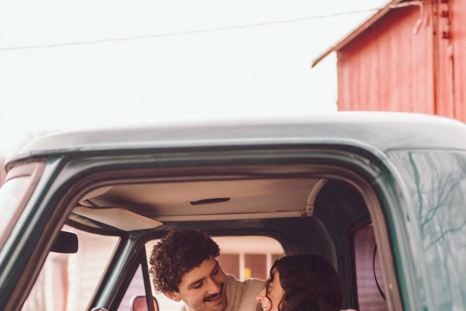 Old Ford Truck Engagement